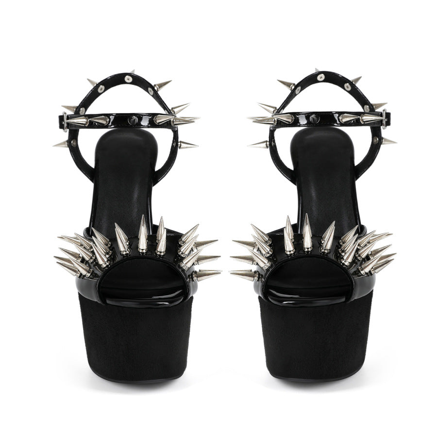 Women's Gothic Spiked Platform Heels | Punk Dark Style Stiletto Sandals