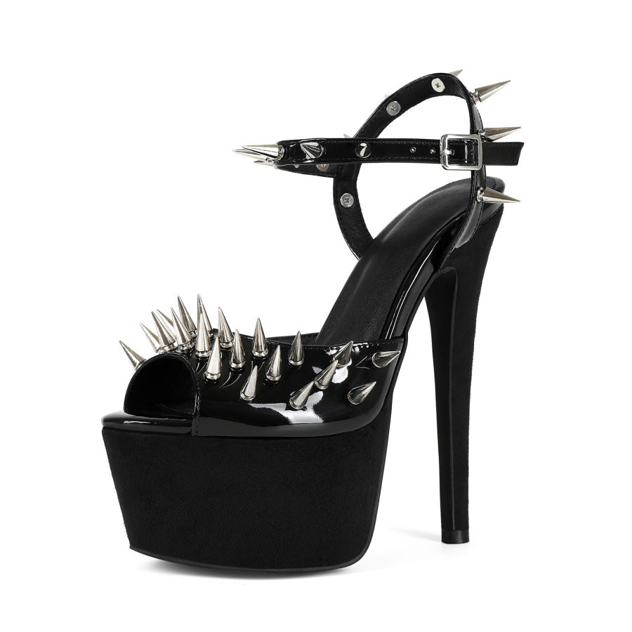 Women's Gothic Spiked Platform Heels | Punk Dark Style Stiletto Sandals